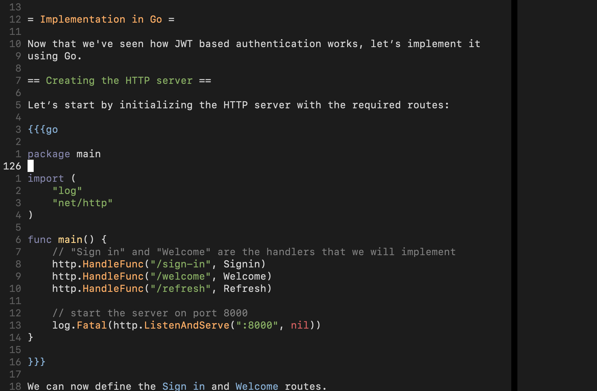 Entries View